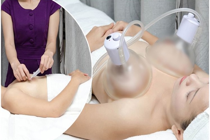 Nâng ngực bằng máy breast fit system